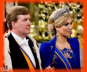 Puzzle Willem-Alexander και Máxima νέα βασιλείς της Ολλανδίας (2013)